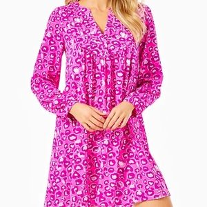 BRYNNLY STRETCH DRESS in the print Don’t Be A Cheetah